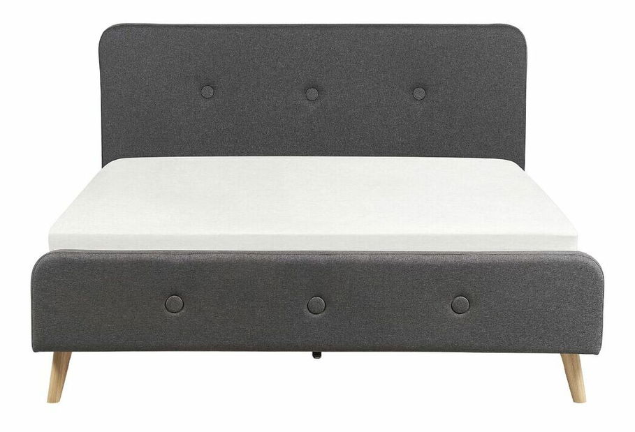 Manželská postel 160 cm Renza (šedá) (s roštem)