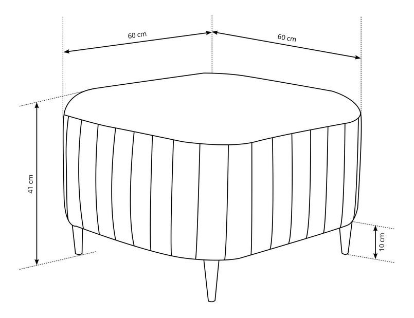 Taburetka Loreeen (světlobéžová