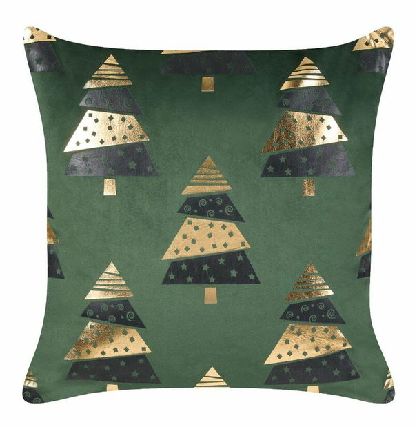 Sada 2 ozdobných polštářů 45 x 45 cm Golddy (zelená)