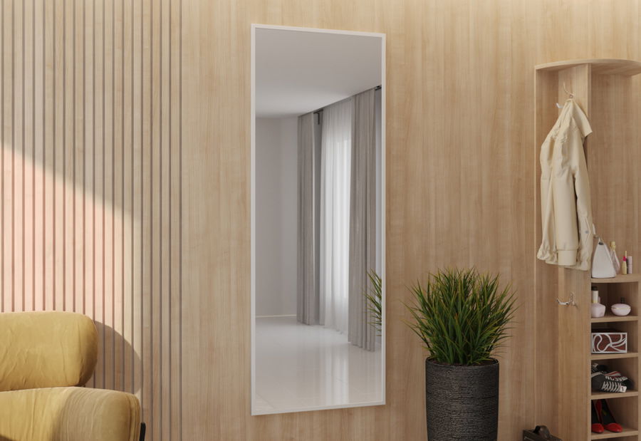 Závěsné zrcadlo Arabia (bílá)