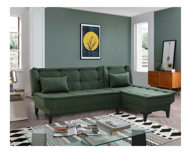 Rohová sedačka Santic (Zelená)