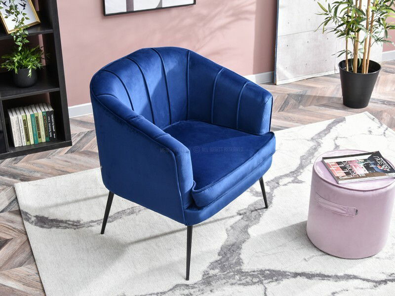 Křeslo Etimee F (námořnická + černá)