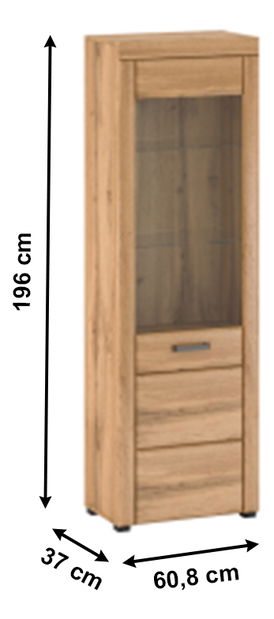 Vitrína Palper A (dub apalačský)