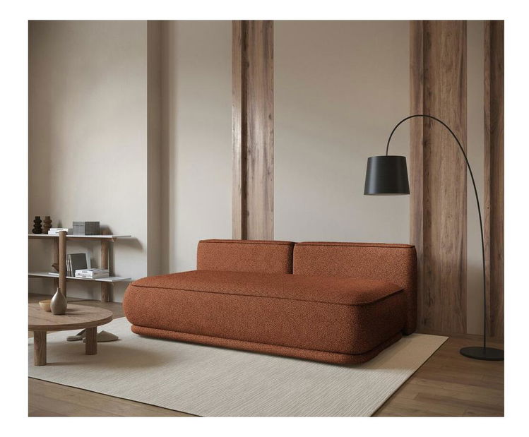 Pohovka trojsedačka Lesanna (měděná + černá)