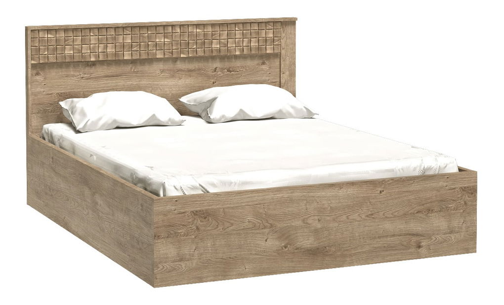 Manželská postel 160 cm Nature 17 (s LED osvětlením) (dub ribbeck)