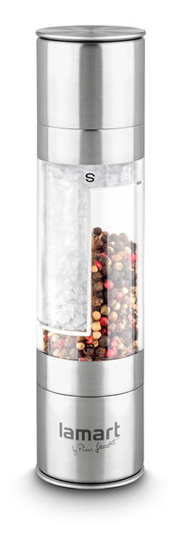Mlýnek na koření Lamart Tube 2x100ml (nerez)