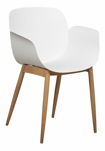 Set 2 ks jídelních židlí Abila (bílá)