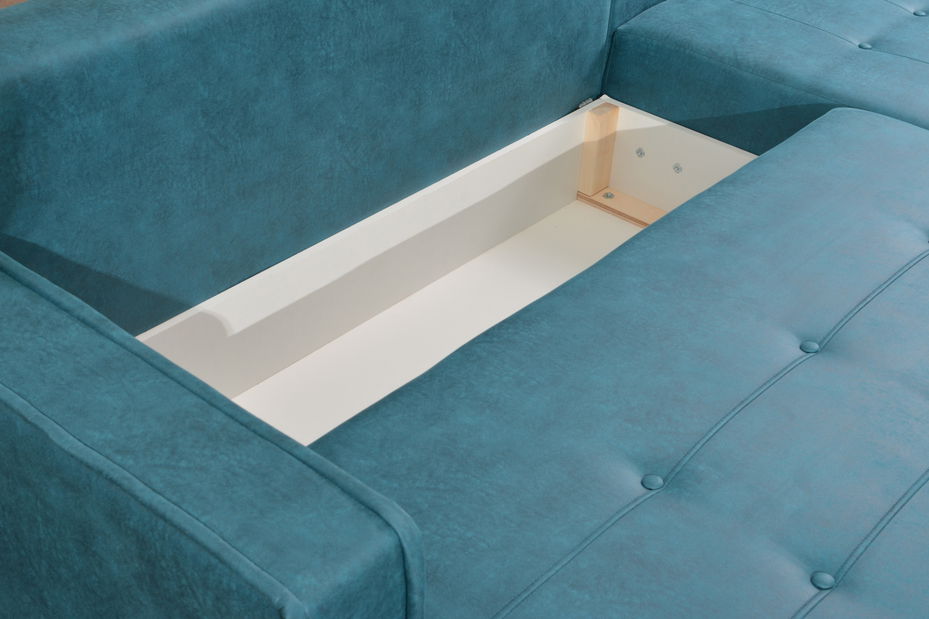 Rohová sedací souprava Tanore (světle modrá) (P)