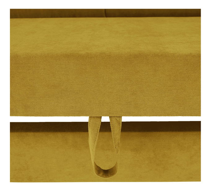 Rohová sedačka Evangelon (hořčičná) (P)