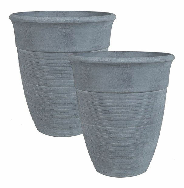 Sada 2 květináčů Katam (šedá)