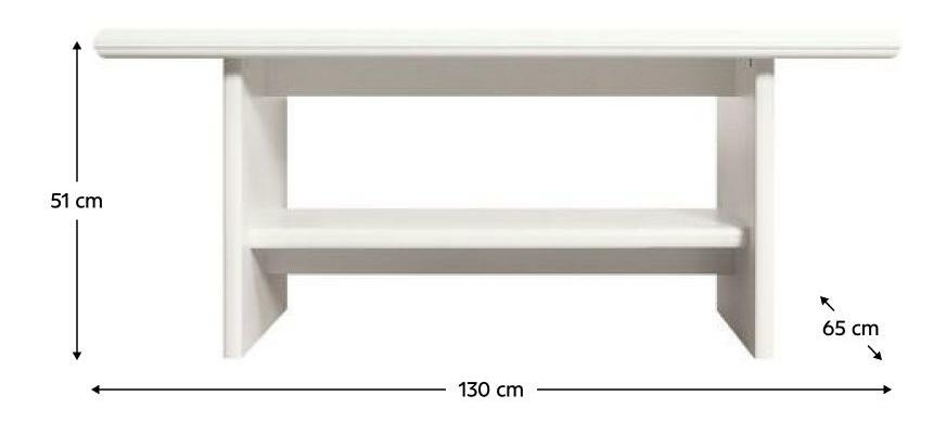 Konferenční stolek Kuito LAW (alpská bílá)
