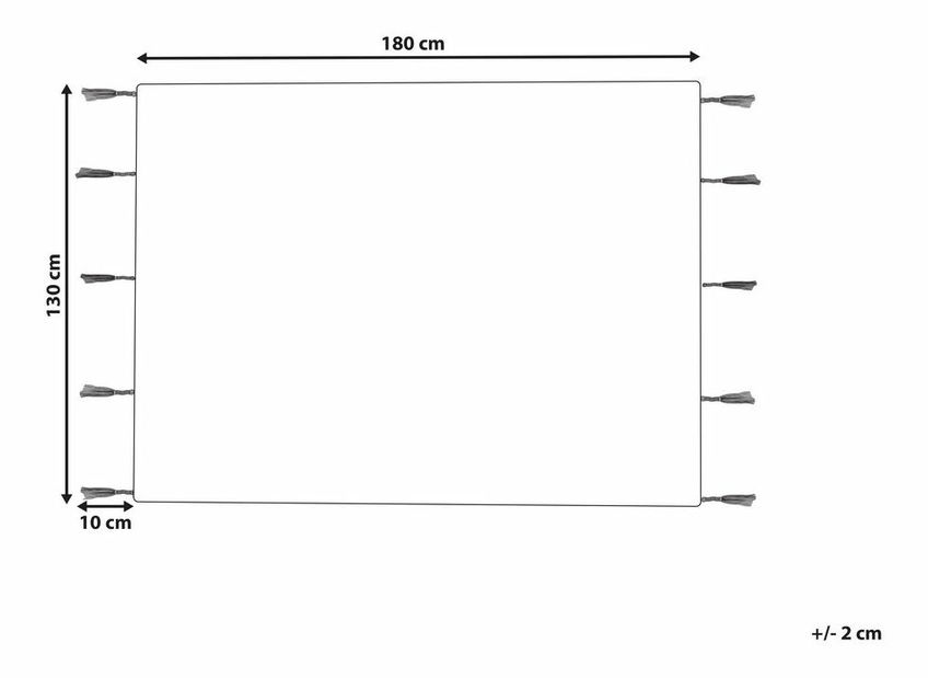 Deka 130 x 180 cm Deoga (béžová)