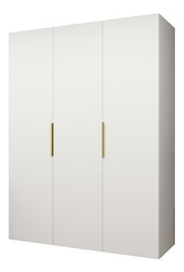 Šatní skříň 150 cm Mirabella 1 (bílá + zlatá)