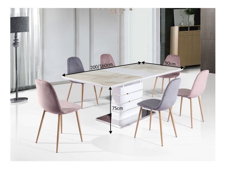 Jídelní stůl Lajos (pro 6-8 osob)