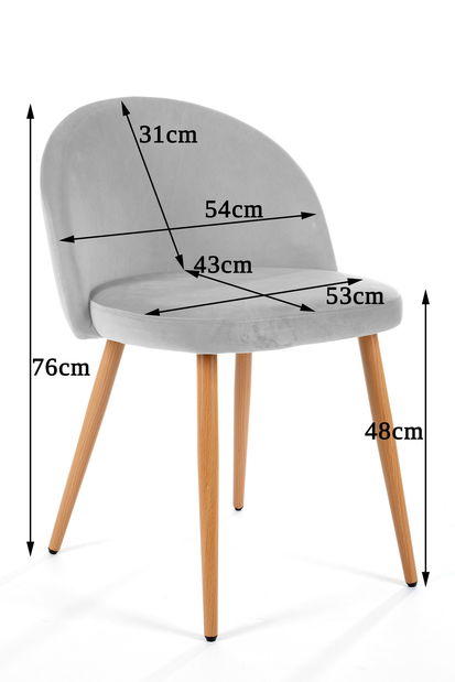 Jídelní židle Saffron (tmavě zelená)