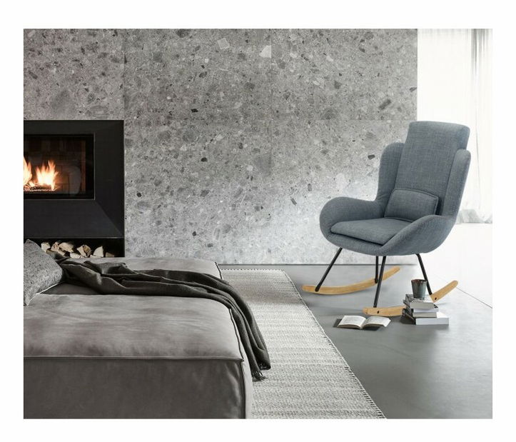 Relaxační houpací křeslo Harper (šedá)