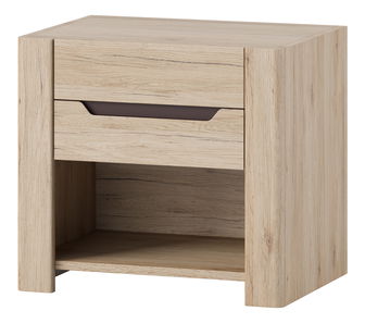 Noční stolek Dessum 52 (dub sanremo + hnědá)