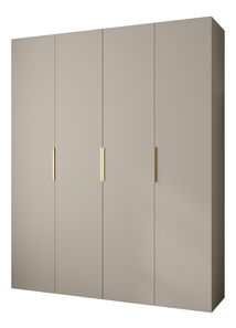 Šatní skříň 200 cm Carmela 40-4 (kašmír + zlatá)