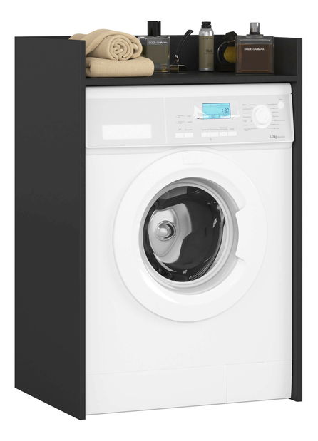 Koupelnová skříňka na pračku Fritas (černá)