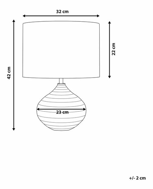Stolní lampa Kuantan (stříbrná)