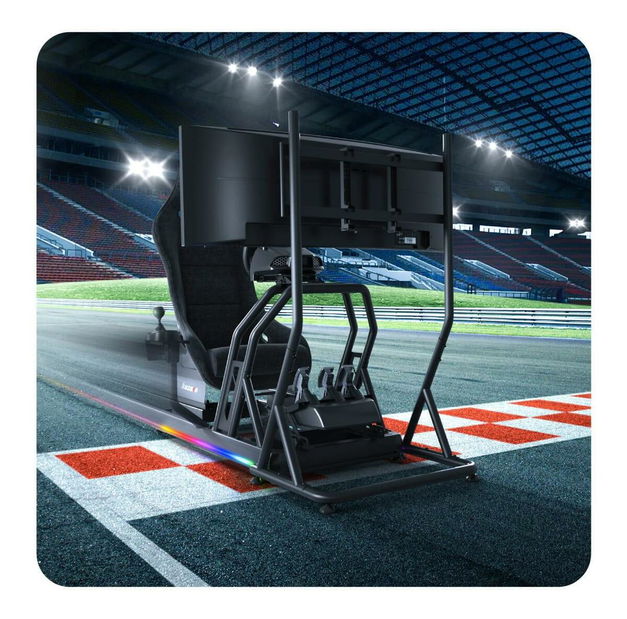 Závodní kokpit Stabilo 9 (černá) (s LED osvětlením)