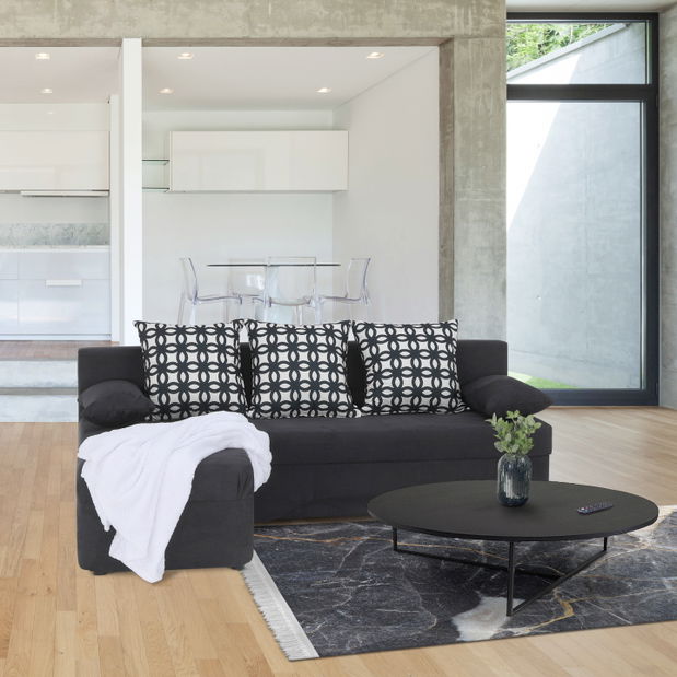 Rohová sedací souprava Poringland New (tmavě šedá) (P)