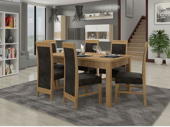 Jídelna Raviel 2 (craft zlatý + černá)