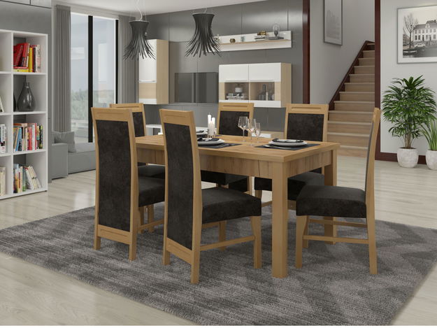 Jídelna Raviel 2 (craft zlatý + černá)