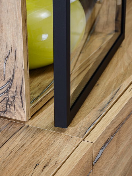 Obývací stěna Rinse (dub flagstaff) (s LED osvětlením)