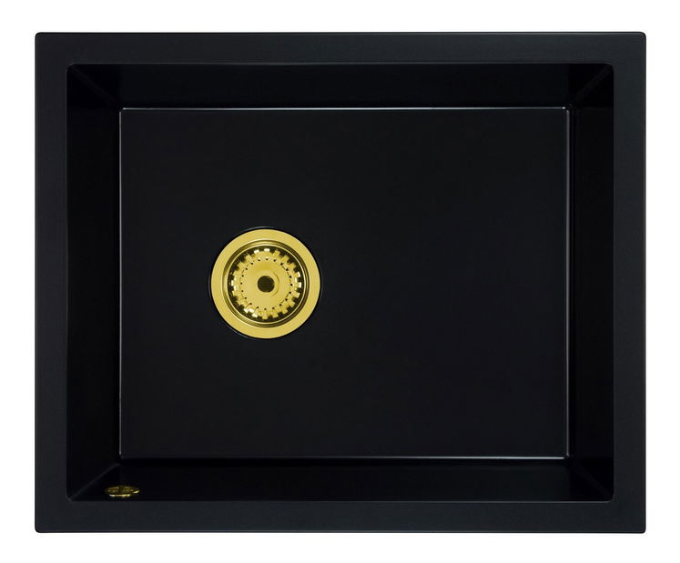 Kuchyňský dřez Filanis (černá) (bez otvoru pro baterii)