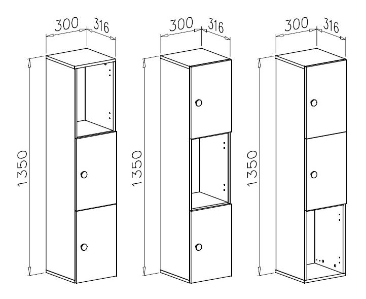 Koupelna typ 07 Carman (dub artisan)
