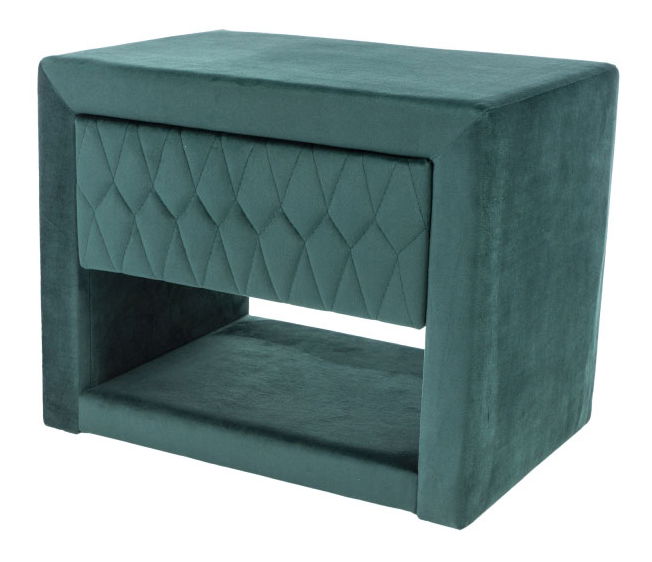 Noční stolek Anderson (tmavě zelená)