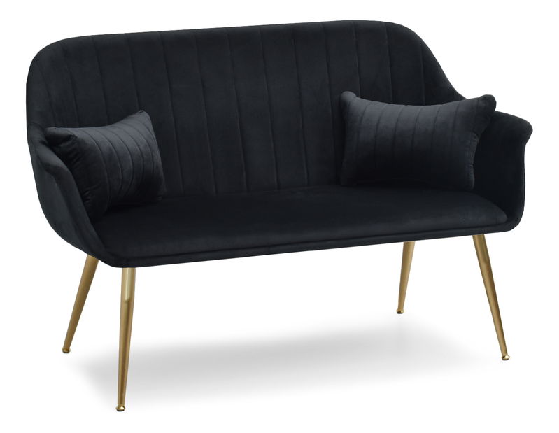 Pohovka Osmol S (černá + zlatá)