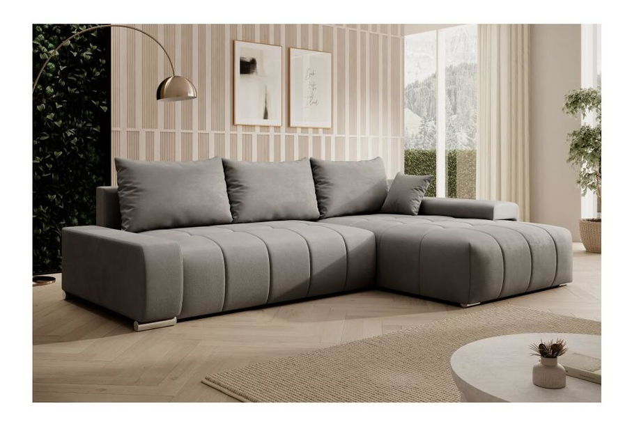 Rohová sedací souprava Vesuv (šedá)