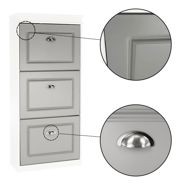 Botník Epery TYP 2 (bílá + šedá)