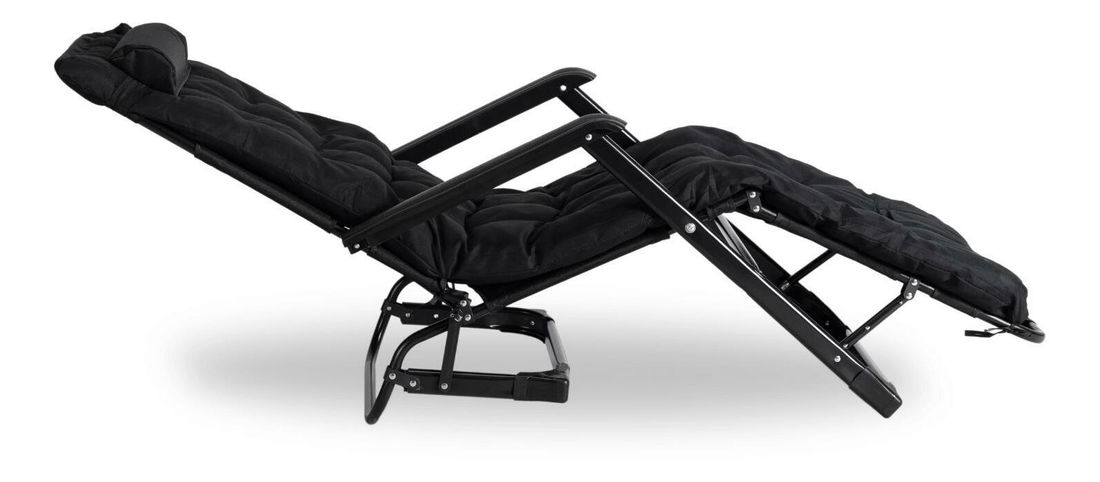 Zahradní lehátko Enfrenta (černá)