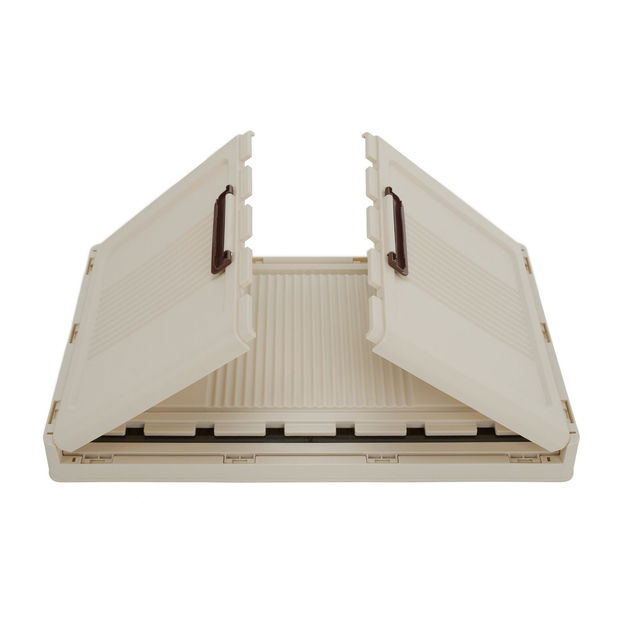 Skříňka Pillia 2 (bílá + hnědá)