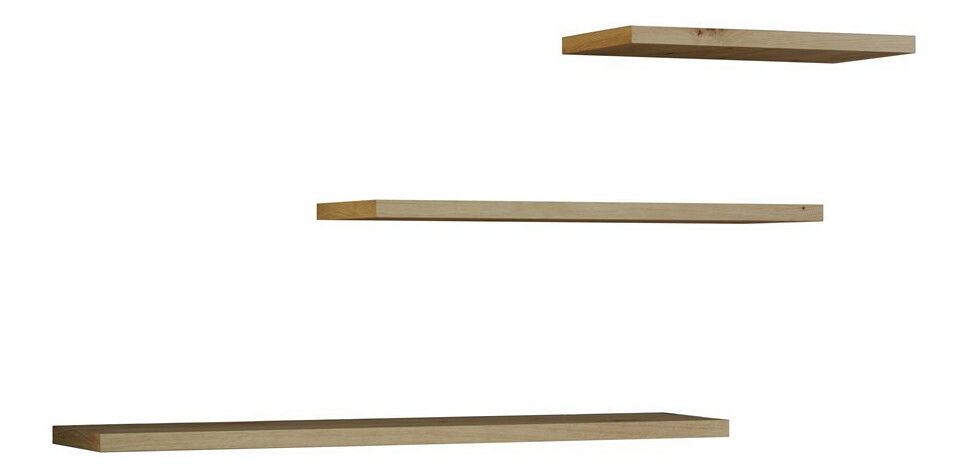 Set 3ks. nástěnných polic Tachados 1 (dub artisan)