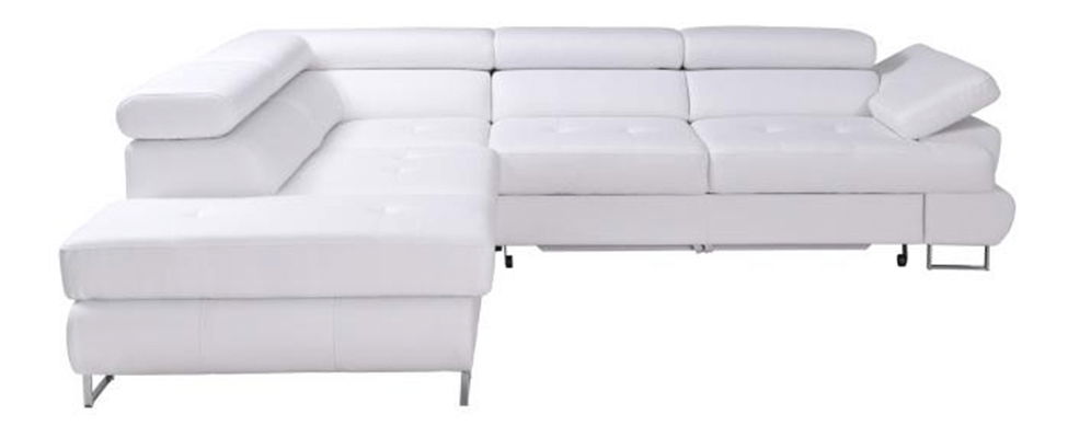 Rohová sedací souprava Bjorn R OTM-2F bílá (L)