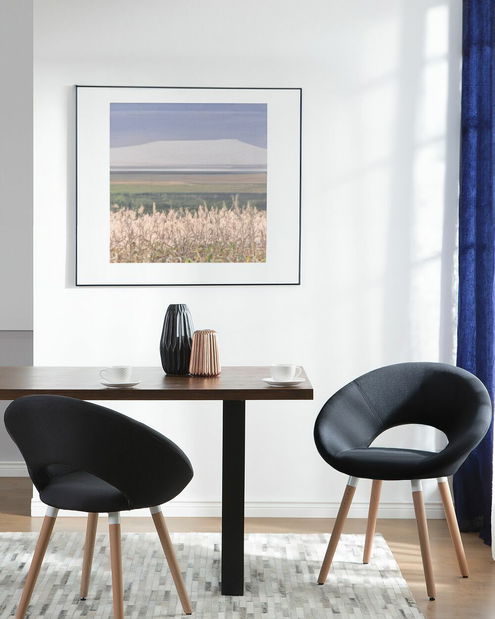 Set 2ks. jídelních židlí Roslav (černá)