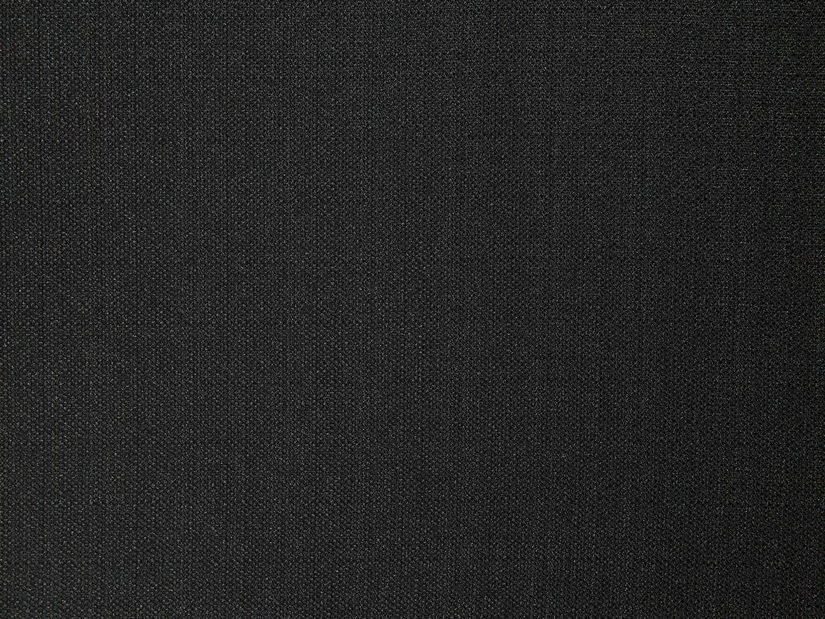 Manželská postel 180 cm COLLETTE (s roštem) (černá)