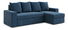 Rohová sedací souprava Duff (P) (modrá)