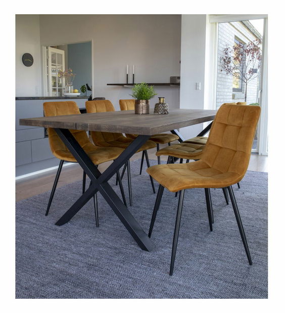 Jídelní židle Miveria 1 (hořčicová)