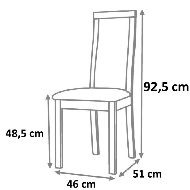 Jídelní židle Abril ořech