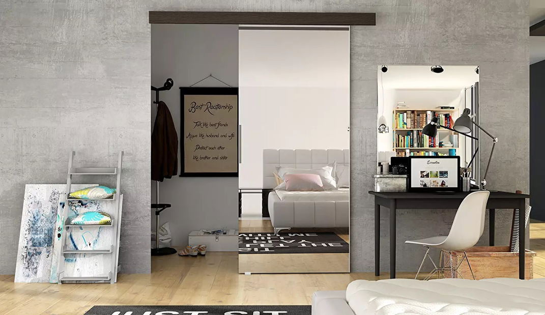 Posuvné dveře Marin 2 (tmavěhnedá)