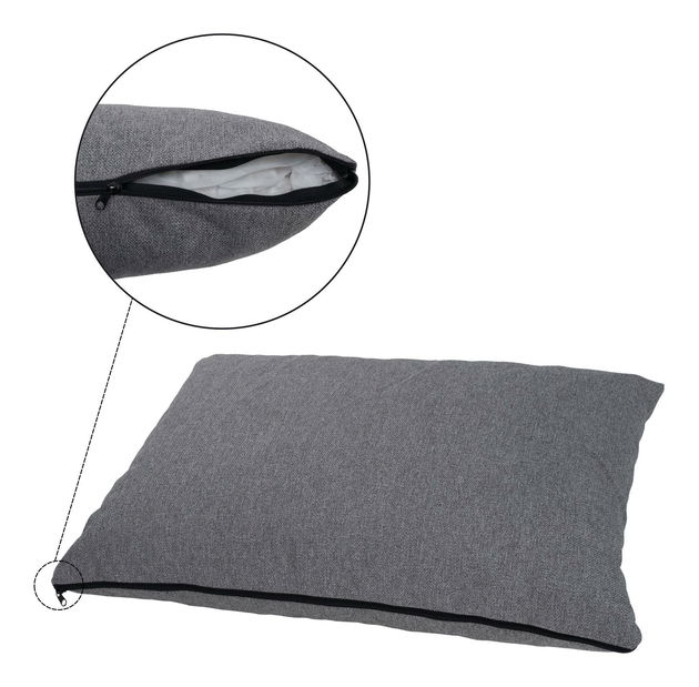 Rozkládací pohovka Elevo (světle šedá) (s úl. prostorem)