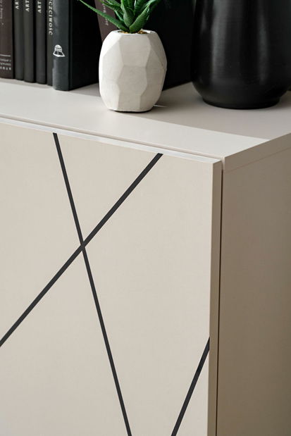 Obývací stěna Gaolino 2 (kašmír + černá) 