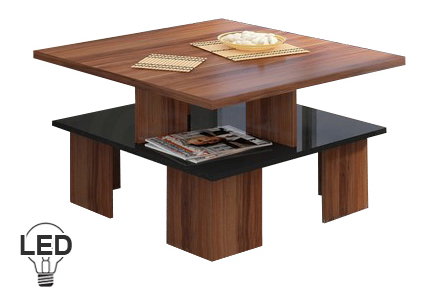 Konferenční stolek Sudbury 1 (švestka + lesk černý)