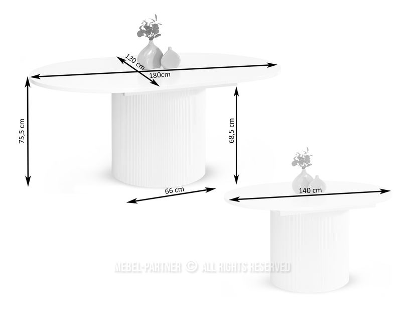 Jídelní stůl Paga (černé dřevo + černá)