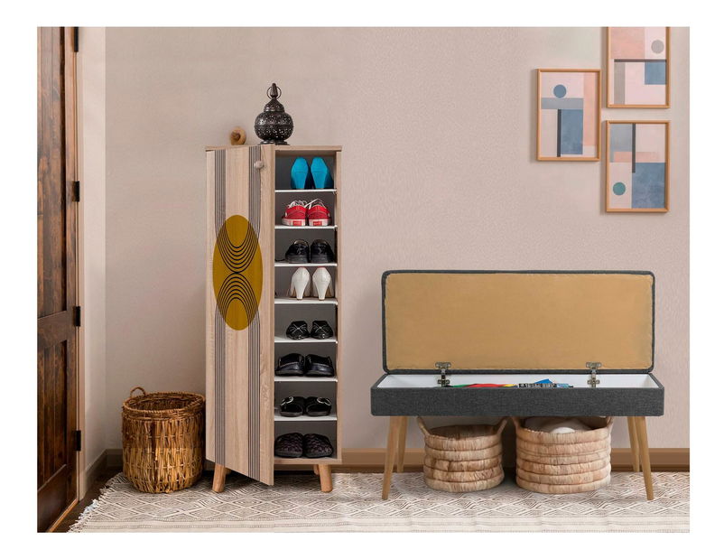 Předsíňová sestava Beside 21 (dub sonoma + antracit)